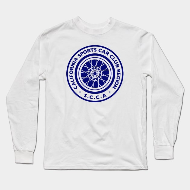 SCCA California vintage emblem Long Sleeve T-Shirt by retropetrol